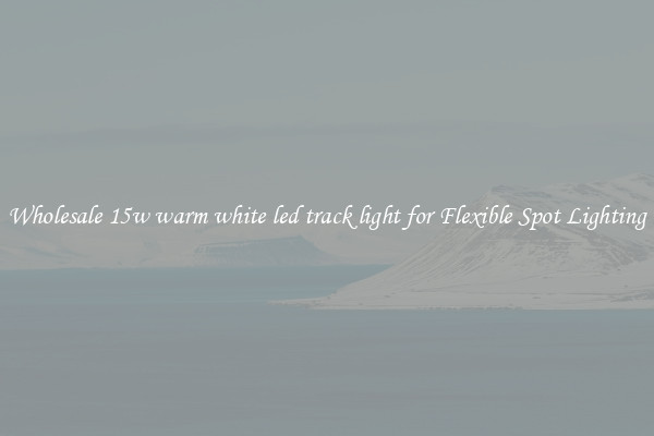 Wholesale 15w warm white led track light for Flexible Spot Lighting