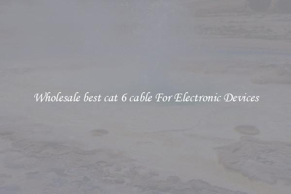 Wholesale best cat 6 cable For Electronic Devices