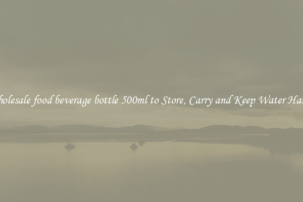 Wholesale food beverage bottle 500ml to Store, Carry and Keep Water Handy