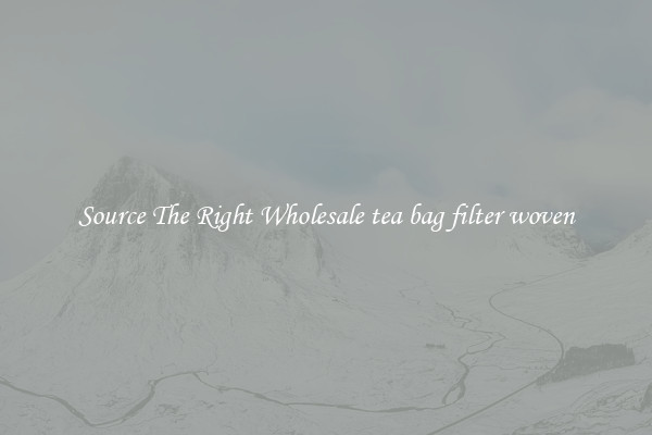 Source The Right Wholesale tea bag filter woven