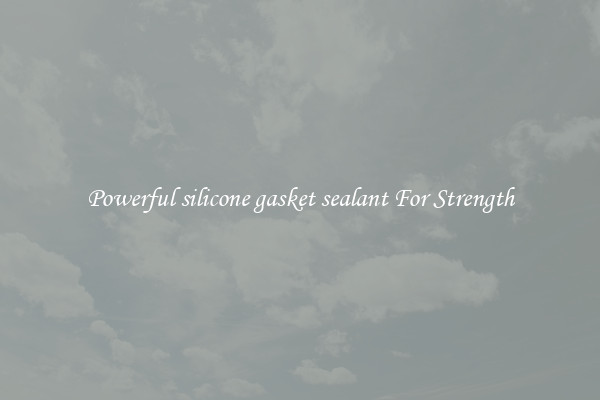 Powerful silicone gasket sealant For Strength