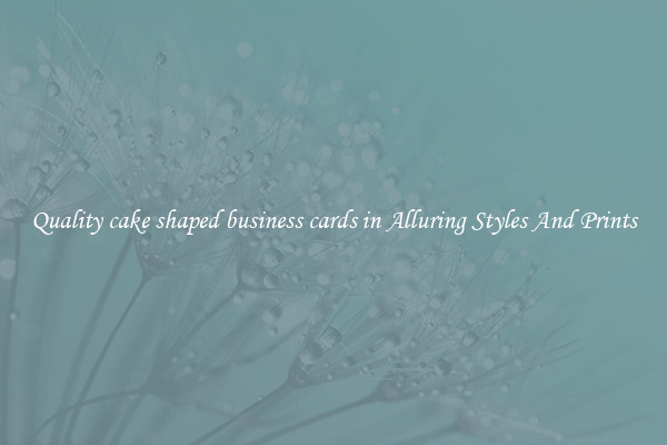 Quality cake shaped business cards in Alluring Styles And Prints