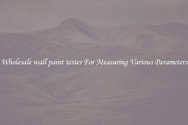 Wholesale wall paint tester For Measuring Various Parameters