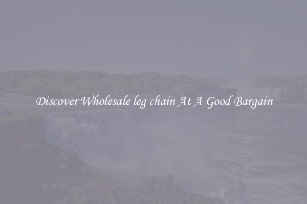 Discover Wholesale leg chain At A Good Bargain