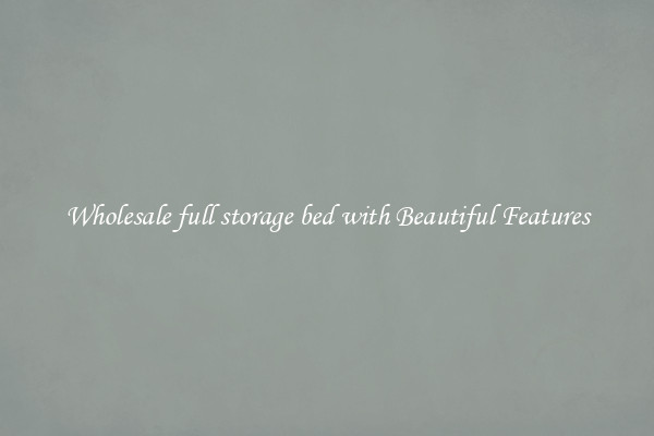 Wholesale full storage bed with Beautiful Features