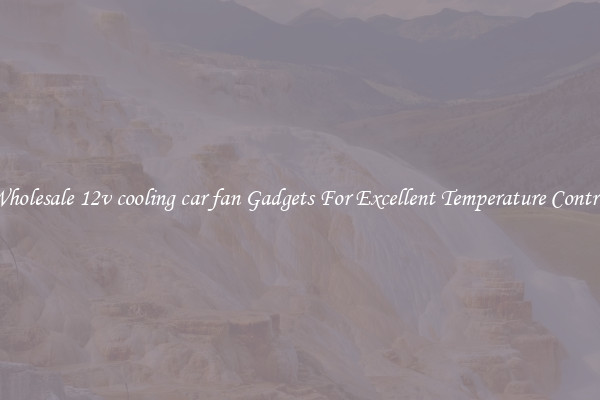 Wholesale 12v cooling car fan Gadgets For Excellent Temperature Control