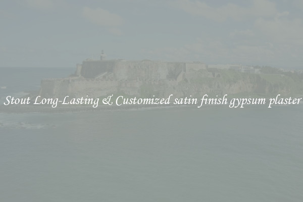 Stout Long-Lasting & Customized satin finish gypsum plaster