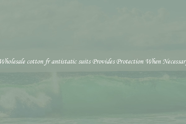 Wholesale cotton fr antistatic suits Provides Protection When Necessary