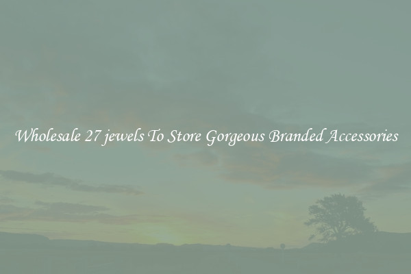Wholesale 27 jewels To Store Gorgeous Branded Accessories