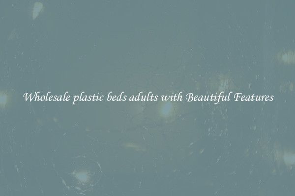 Wholesale plastic beds adults with Beautiful Features